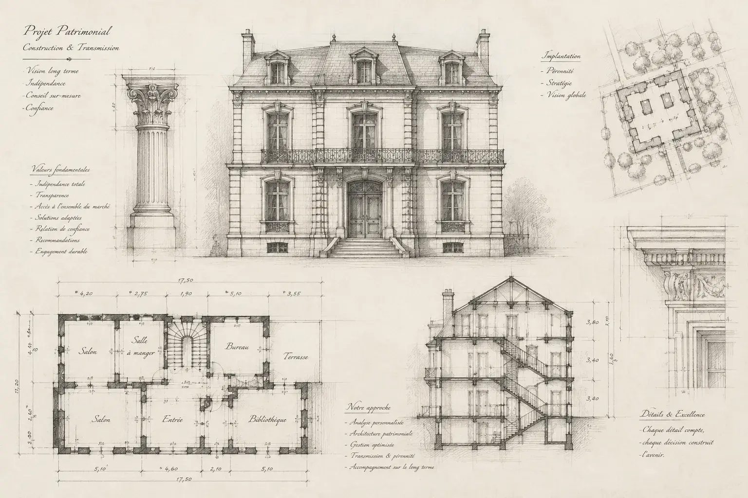 Plan ancien — ingénierie et transmission